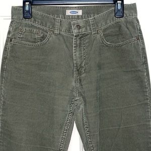Green old corduroy pants Old Navy